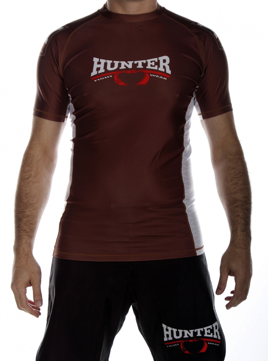 Rash Guard Competition Manga Curta Marrom